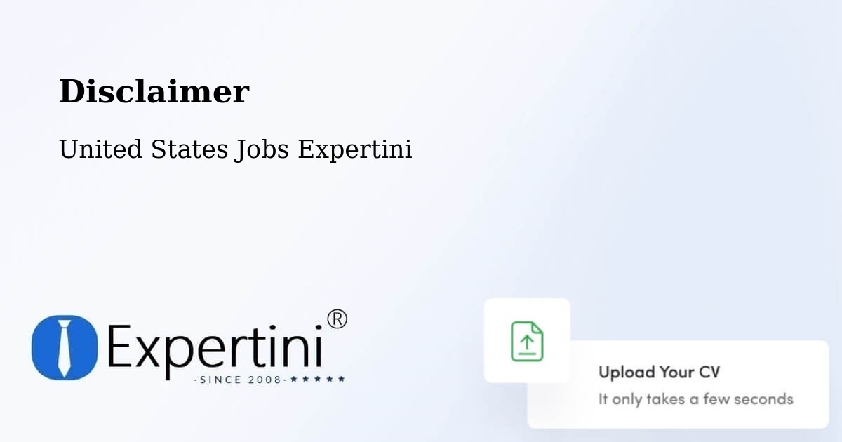 Disclaimer – Rialto - United States Jobs Expertini
